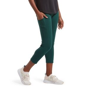 No Nonsense Tech Pocket Leggings, Bottle Green — NWT